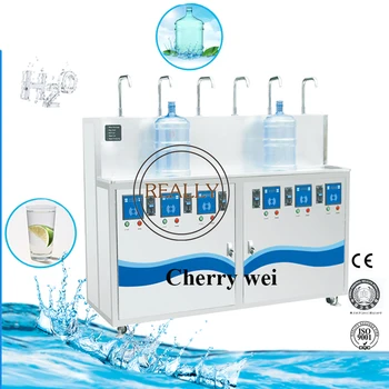 Șase Prize de Apă Pură Automat /monedă și bill acceptor de apă Purificată dispenser automat