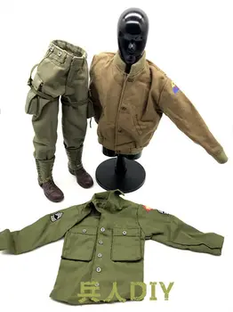 1/6-al doilea RĂZBOI mondial Armata SUA Soldați Blindate Sacou Cămașă Pantaloni Modelul de 12