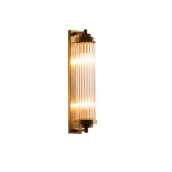 Nordic Simplu și Modern Cupru Lampă de Perete pentru Living/sufragerie Decor Led E14 Dormitor Lampă de Noptieră Balcon Coridor de Fundal