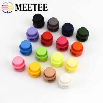 Meetee 20/50Pcs 6mm Multi-Culori Plastic Dop Pălărie Elastic de Ajustare Sacou Catarama Coarda fixa Catarama DIY Șiret Accessoies