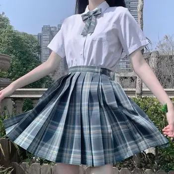 femeile japoneze carouri fusta mini de vară talie inalta fusta plisata coreea de fete kawaii harajuku dans drăguț-line sexy fuste