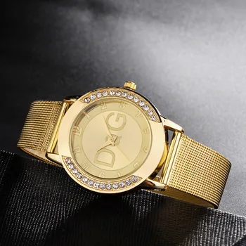 Doamnelor Ceasuri 2022 Nou Brand pentru Femei de Moda ceas de mână din oțel Inoxidabil Plasă curea Cuarț Ceas Argint Aur Iubitor de ceasuri de Luxe