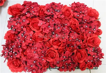 SPR Transport Gratuit-rosu 10buc/lot nunta flori artificiale etapa de perete sau de fundal de flori decorative decoratiuni de nunta