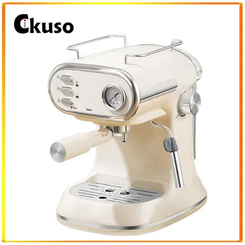 Cikuso 15Bar Mici, Mașină de Cafea Semi-automata de Aburi Și Spumă de Lapte All-in-one de Lux Mașină de Espresso cu Pulbere Străin Forma