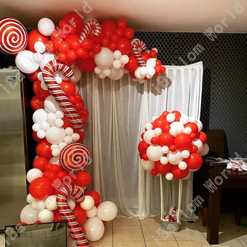176pcsCandy Cruth Moară de vânt Lollipop Crăciun Balon Decor de Crăciun de Anul Nou Decor de Crăciun Decor Acasă de Anul Nou Decor