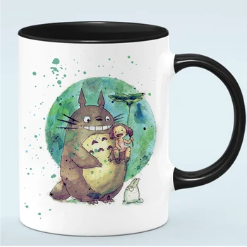 Noul Model Totoro Iubitorii Cani Desene animate Ceramice Creative Ceai Lapte Cafea Ceasca fata de Prieteni Ziua de nastere Cadouri