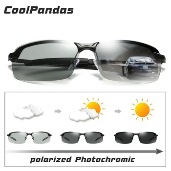 Coolpandas Brand HD Decolorarea Bărbați ochelari de Soare Polarizat Ochelari de Conducere Femei Fotocromatică Anti-Orbire Ochelari de zonnebril heren