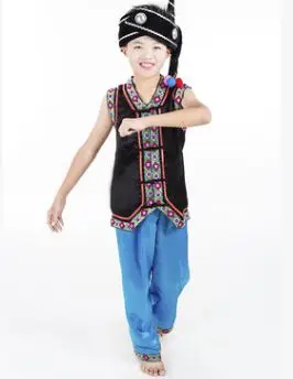 chinez miao îmbrăcăminte pentru băieți miao haine miao costume hmong miao îmbrăcăminte națională chineză de dans costum pentru baieti