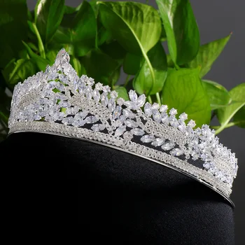 Nunta De Lux Stras Frunze Benzi De Zirconiu Coroana Pentru Femei Elegante Pălării De Cristal Coroana De Mireasă Bijuterii Accesorii De Par