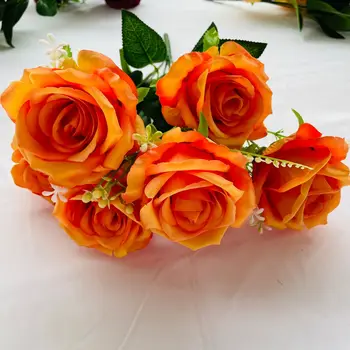 Mătase Artificială Buchet De Simulare Trandafiri Nunta Home Garden Hotel De Partid Mall Birou Decor Fals Planta Flori