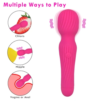 10-viteza Filetate AV Vibratoare pentru Femei Adulți Clitoris Vagin Anal G Spot Stimulator Femeie Vibrator Erotic Vibratoare Jucarii Sexuale