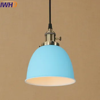 IWHD Fier Lamparas Loft Industrial Epocă Pandantiv Lumini LED-uri de Culoare Dormitor Lampi Acasă Corpuri de Iluminat cu Design Lampă