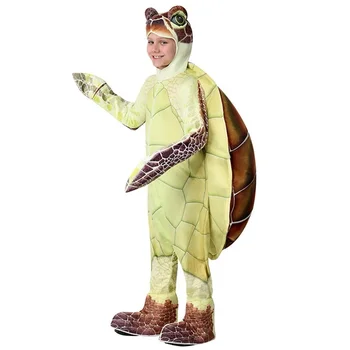 Copii Broasca Mare De Costume De Animale Ocean Verde Chelonia Mydas Cosplay Costum De Halloween Pentru Copii Petrecere De Carnaval Costum Rochie De Până