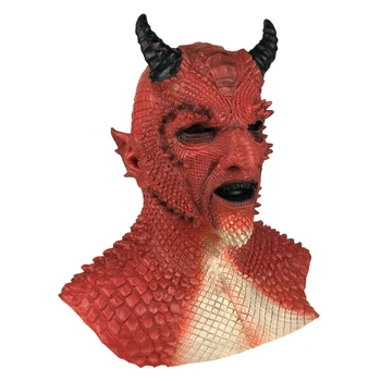 Nou Demon Groază Domnul Diablo Masca Cosplay Șeful Belial Măști De Latex Mănuși De Halloween Petrecere De Carnaval Costum De Recuzită