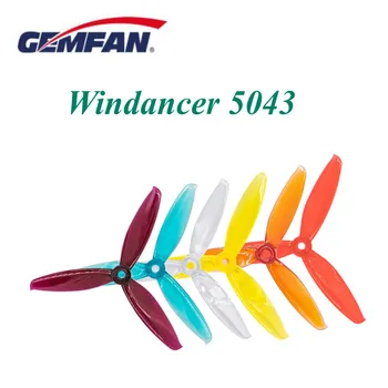 Gemfan Windancer 5043 5X4.3X3 3-Lamă PC Elice pentru RC FPV Racing Freestyle 5inch 4S 6S Drone 2204 2205 2206 2207 2306